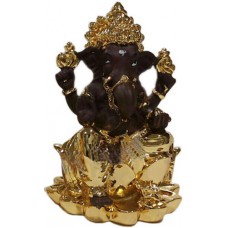 Ganesha On Lotus (T-Gold Plated)